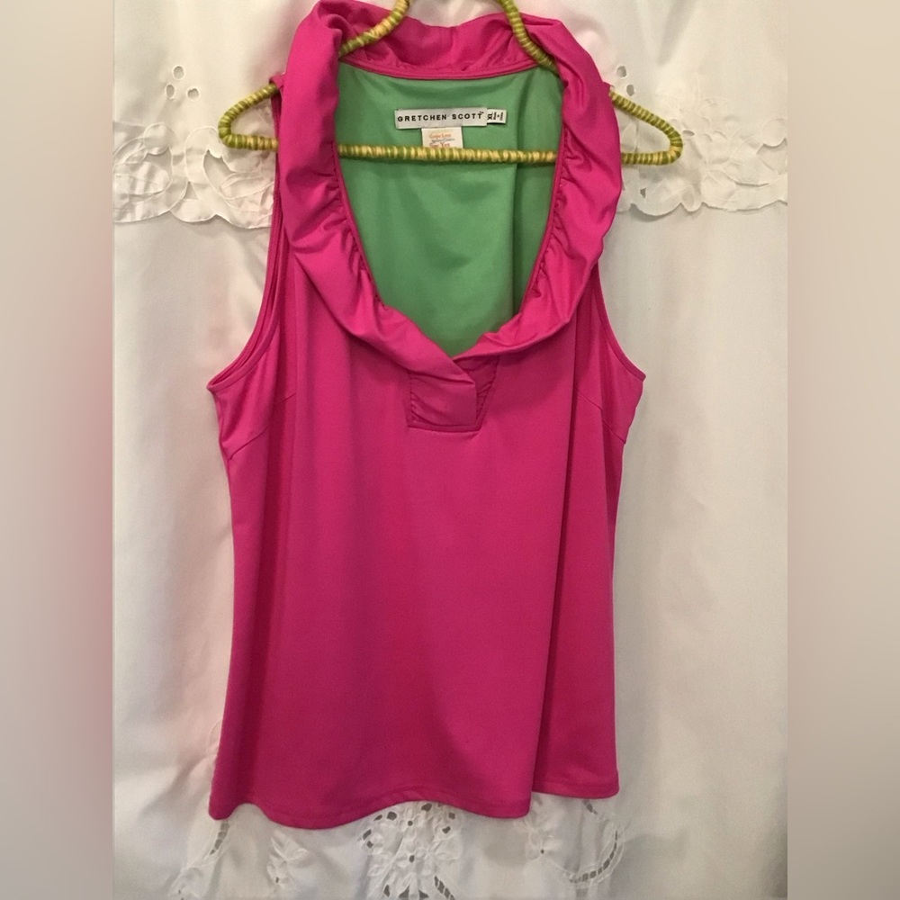 Gretchen Scott ruffled shirt